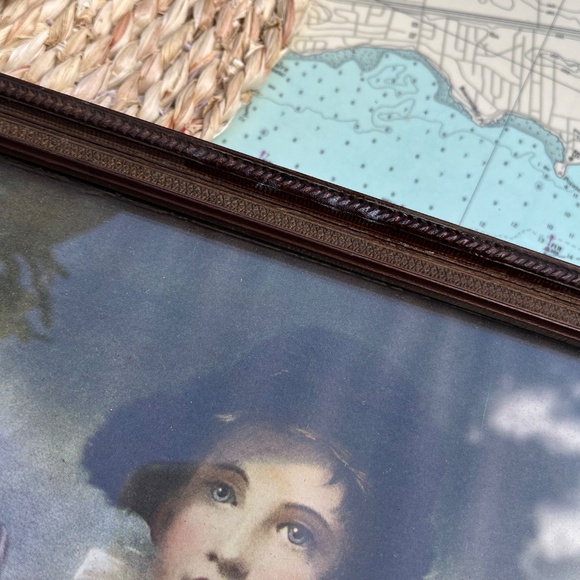 Vintage Boy with Bunny Raeburn Framed Print - Picture 3 of 4